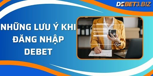 Những lưu ý khi đăng nhập debet