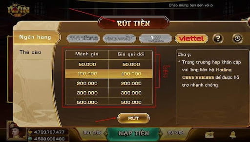 Thực hiện thao tác rút tiền Iwin như thế nào để nhanh nhất