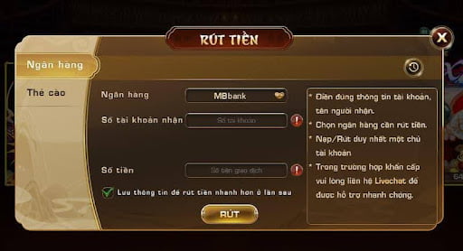 Lưu ý khi rút tiền Iwin anh em nên nhớ 