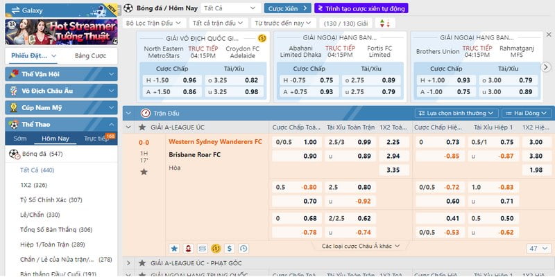 SABA Sports nhận được sự quan tâm đặc biệt từ cộng đồng cược thủ