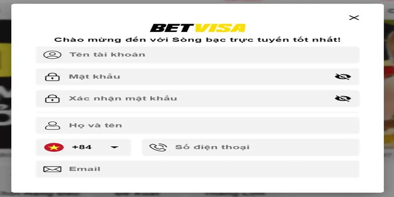 Hướng dẫn đăng ký Betvisa nhanh chóng nhất