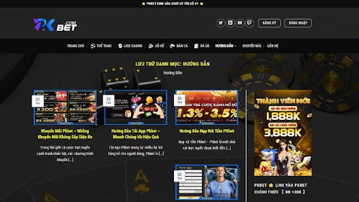 Hướng dẫn tham gia chơi game tại cổng game Pkbet