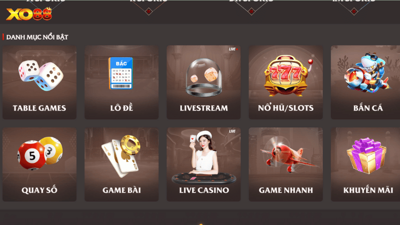 Kho game đa dạng phục vụ nhu cầu giải trí của bet thủ