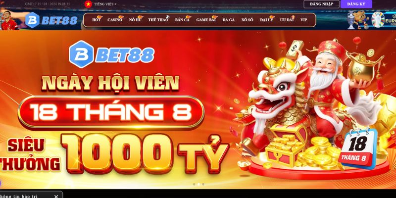 Bet88 nhà cái - Hành trình hơn 10 năm khẳng định vị thế