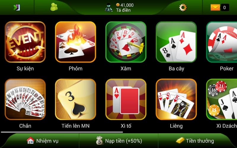 Điểm qua hàng loạt game bài trực tuyến phổ biến tại B52 Club