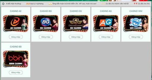 Sảnh Casino cực chất tại K8CC