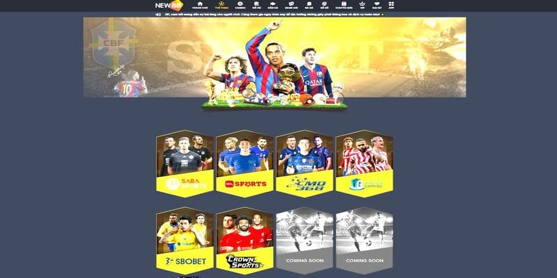 Sảnh cá cược thể thao NEW88 phong phú