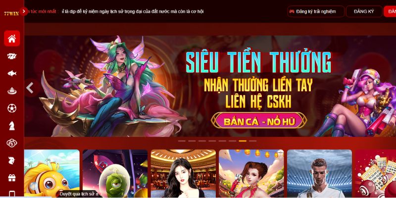 Trang chủ 77Win là gì?