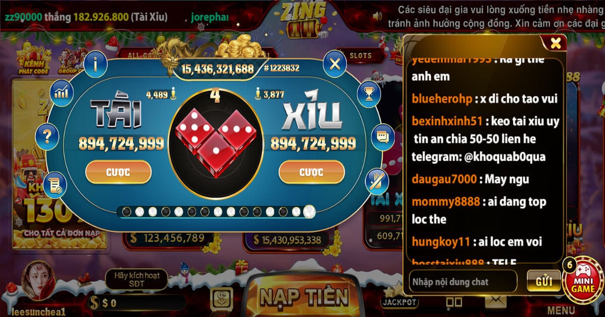 Giới thiệu game Tài Xỉu Zing88