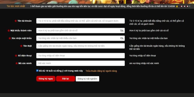 Hướng dẫn từng bước đăng ký tài khoản cá cược CMD368