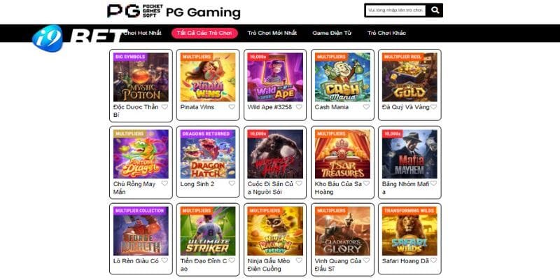 Sảnh PG điện tử I9bet