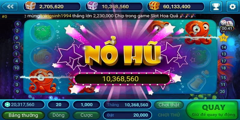 Vòng quay khủng nhận thưởng lớn