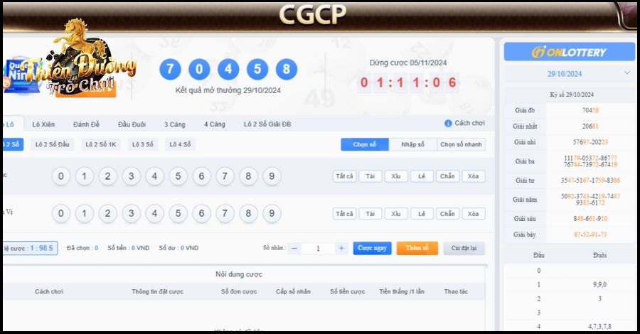 Người chơi đặt cược cho loại hình lô đề TDTC 3 miền