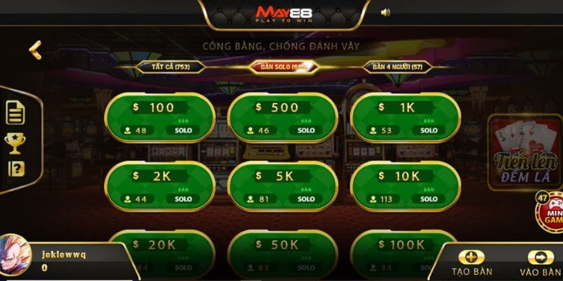 Tiến lên đếm lá May88 có giao diện đẹp mắt