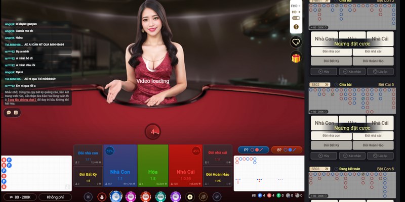 Baccarat QH88 được thiết kế với giao diện trực quan, dễ hiểu 
