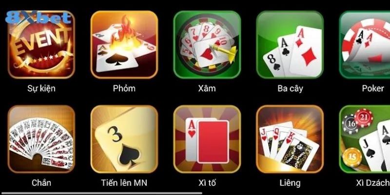 Tìm hiểu đôi nét về sảnh game bài 8kbet