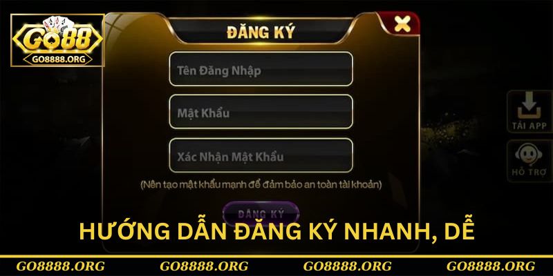 Hướng dẫn đăng ký tài khoản cổng game đổi thưởng nhanh, dễ