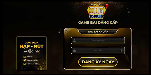 Các bước đăng ký tài khoản Hitclub đơn giản