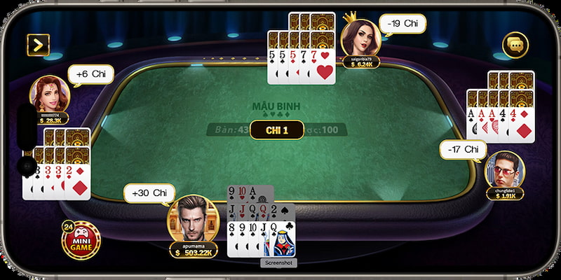 Cách chơi Mậu Binh trong Hitclub đơn giản