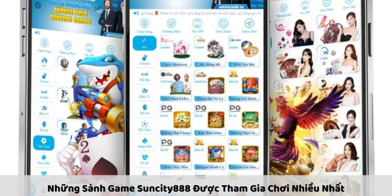 Những Sảnh Game Suncity888