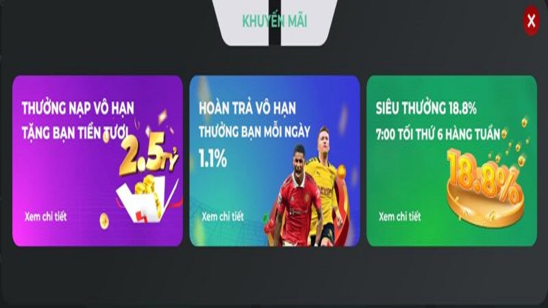 Top 5 chương trình khuyến mãi hot nhất tại UK88 hiện nay