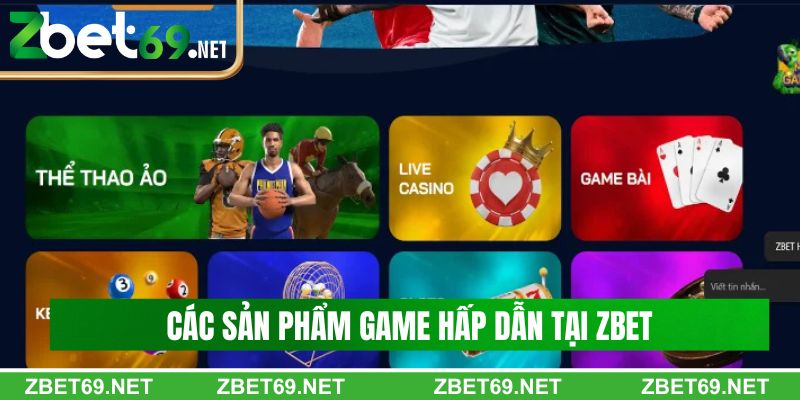 Điểm danh các sản phẩm game tại nhà cái