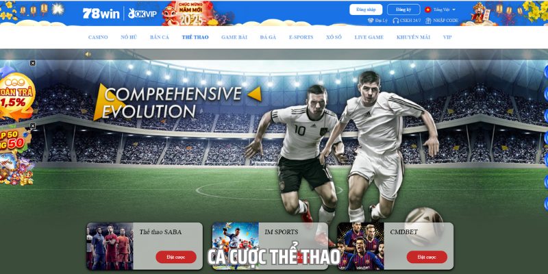 Cá cược thể thao luôn là sản phẩm chủ đạo của nhà cái này