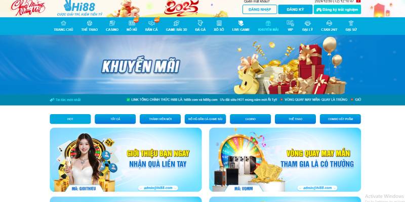 Nhiều ưu đãi tặng cược thủ