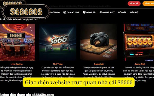Giao diện website trực quan nhà cái S666