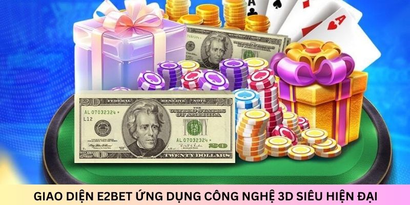 Giao diện được thiết kế hiện đại, ứng dụng công nghệ 3D